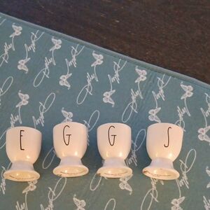 Rae Dunn Egg Holders Ceramic! Super Cute!